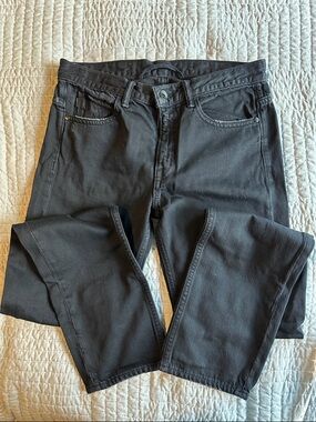 Helmut Lang Women’s Black Relaxed Tapered Jeans size 27